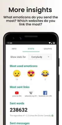 Chat Analyzer for WhatsApp android App screenshot 1