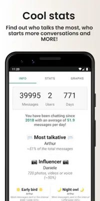 Chat Analyzer for WhatsApp android App screenshot 2